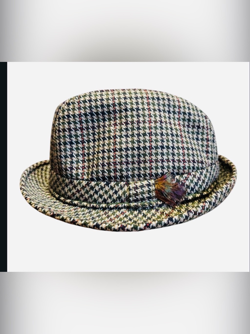 Shandon Vintage Shandon Ireland Fedora Donegal Tweed Pure Wool Made in Ireland